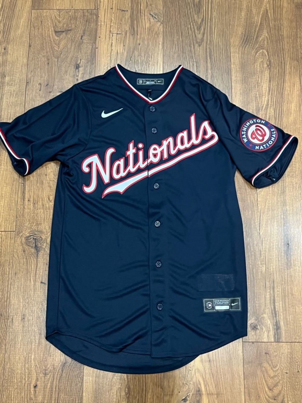 Nike Engineered Washington Nationals Alternate Limited Jersey Navy New Men’s S